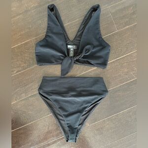 Beach Riot black bikini Medium